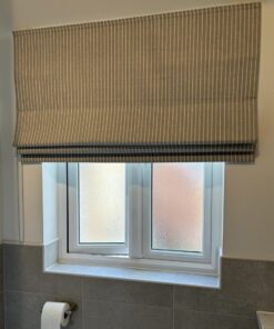 Alternative view of Pencil Stripe Dove Grey Fabric
