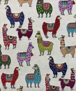 Llamas Multi Tapestry Fabric