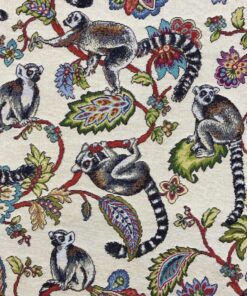 Lemurs Multi Tapestry Fabric