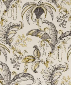 Ophelia Charcoal / Ochre Fabric