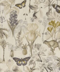 Botany Charcoal/ Chartreuse Fabric