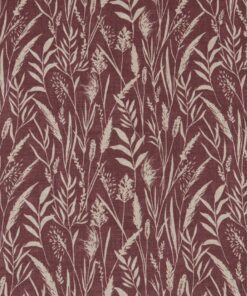 Wild Grasses Rosewood Fabric