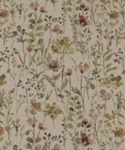 Wild Fields Rosewood Fabric