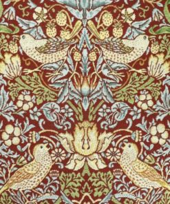 Strawberry Thief Wine Tapestry Fabric