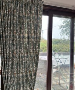 Wilderwood Teal/ Spice Fabric - Image 3