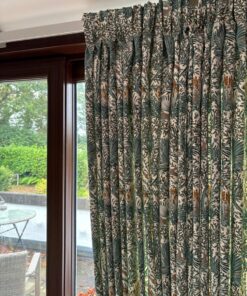 Wilderwood Teal/ Spice Fabric - Image 5