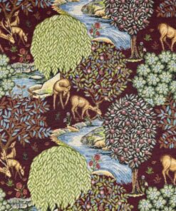 The Brook Wine Tapestry Fabric