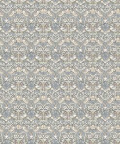 Strawberry Thief Slate Blush Fabric