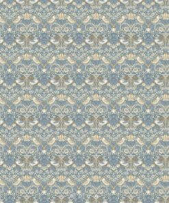 Strawberry Thief Denim Spice Fabric