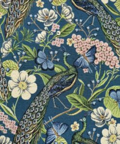 Peacock Chique Green Tapestry Fabric