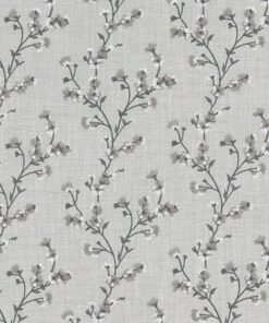 Blossom Silver Fabric